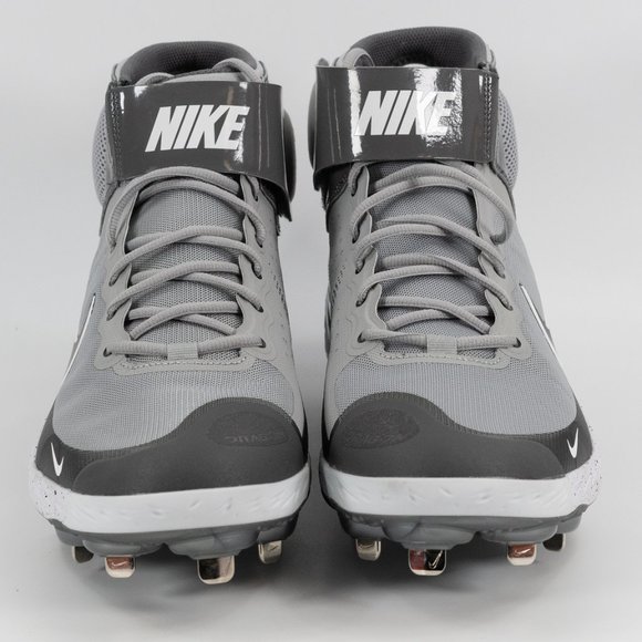 Nike Alpha Huarache Elite 3 Mid 'Light Smoke Grey' CZ6542-011 size 15 - Picture 6 of 8